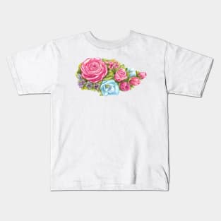 bouquet of pink rose Kids T-Shirt